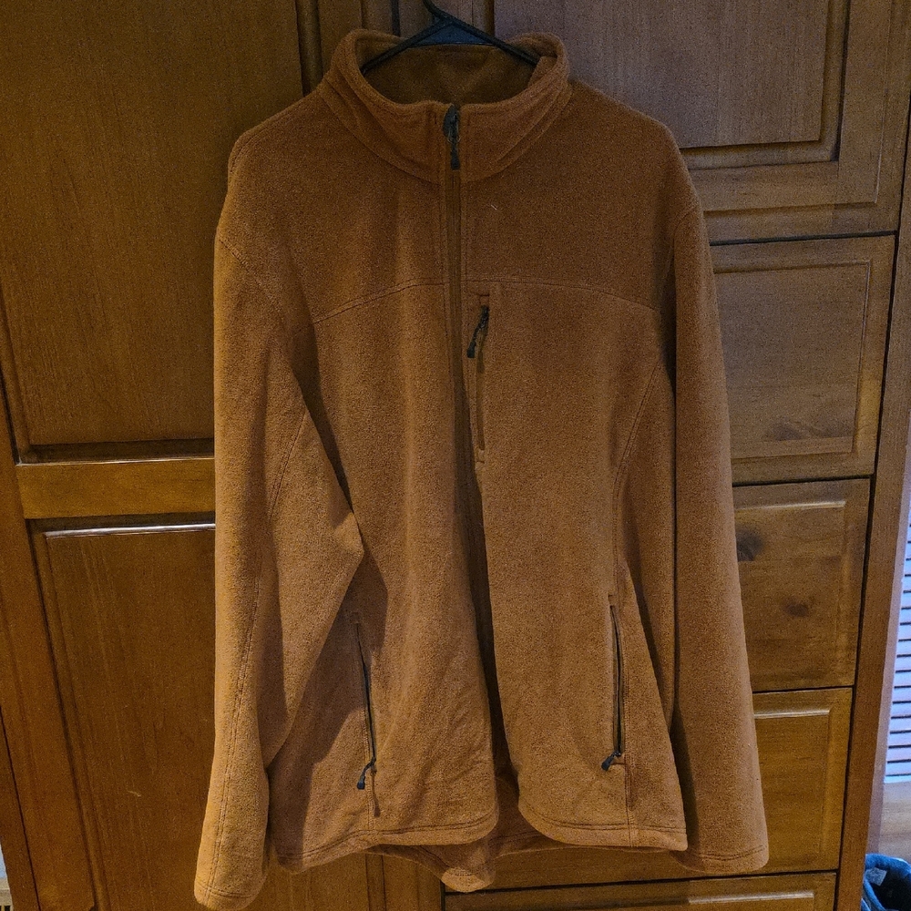 Eastern Mountain Sports burnt orange Fleece Zip-Up Jacket